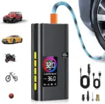 AIPOWAY 180PSI Cordless Tire Inflator with 6000mAh Power Bank for $13.49