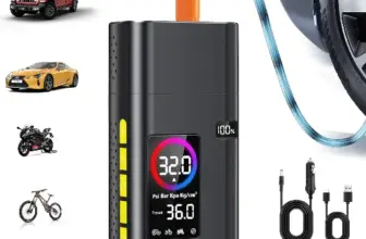 AIPOWAY 180PSI Cordless Tire Inflator with 6000mAh Power Bank for $13.49