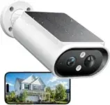 AlkiVision 2K 360-Degree Solar Wireless Security Camera for $20.49