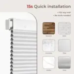 Allesin Zen Cordless Blackout Cellular Shade 23x64in for $44.75