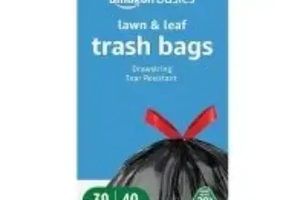 Amazon Basics 39-Gallon Lawn & Leaf Trash Bags (40-Count) for $7.50