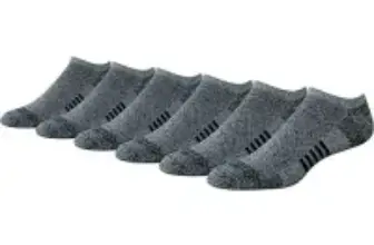 Amazon Essentials Men’s Cotton Performance Cushioned No Show Socks (6-Pairs) for $4.50
