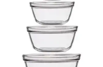 Anchor Hocking 4-Piece Durable Glass Mixing Bowls Set for $16.88