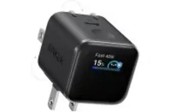 Anker Nano 45W Max GaN USB-C Smart Display Charger for $25.99