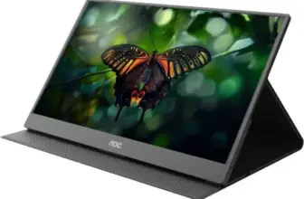 AOC 15.6″ Portable Monitor with Built-in Speakers for $36 $36.00