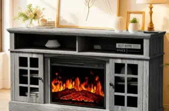 August Grove Anias TV Stand with Electric Fireplace for TVs up to 70″ – Now $199.99
