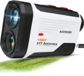 Azzwngy 1500-Yards Rechargeable Golf Rangefinder with Slope and Magnetic Mount for $29.99