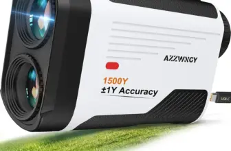 Azzwngy 1500-Yards Rechargeable Golf Rangefinder with Slope and Magnetic Mount for $29.99