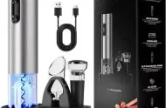 Babonir 6-in-1 USB-C Rechargeable Electric Wine Opener Set for $11.99