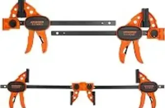 Jorgensen 6″ One-Hand E-Z Hold Spreader/Bar Clamp Set (4-Pack) – $25.19