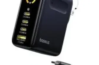 Baseus Picogo 140W Smart Display 4-Port USB-C Charger for $45.99