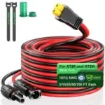 Bateria Power 10′ 1000W 12AWG Solar Connector XT60 Charge Extension Cable for $11.49