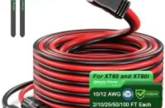 Bateria Power 10′ 1000W 12AWG Solar Connector XT60 Charge Extension Cable for $11.49