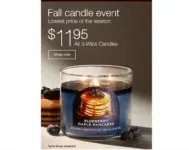 3-Wick Candles at Bath & Body Works for $11.95