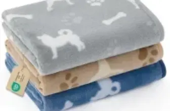 Bedsure 23″ x 16″ Flannel Fleece Dog Blanket 3-Pack for $4.79