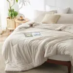 Bedsure King Size Comforter Set in Beige for $27.99