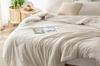 Bedsure King Size Comforter Set in Beige for $27.99