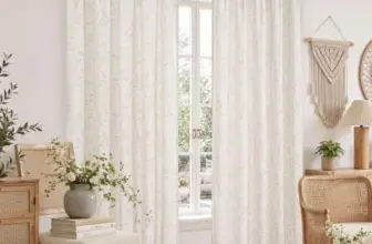 BGment 84″ Chenille Floral Curtains – Now Only $11.69