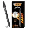 BIC Gelocity Quick Dry Black Gel Pens 12-Count for $7.74