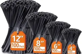 Black Cable Zip Ties – 400-Pack for $5.99