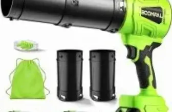 Boompal 450-CFM Cordless Leaf Blower with 2x 20V Batteries for $29.63