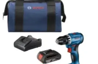 Bosch 18V Brushless Cordless Drill with Batteries & Charger for $59