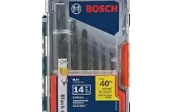 Bosch BL14 14-Piece Black Oxide Drill Bit Set – $12.99