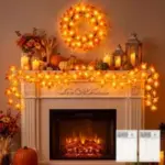 Brightown 20′ 40-LED Fall Decor Garland (2-Pack) for $4.99
