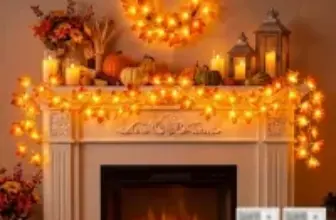 Brightown 20′ 40-LED Fall Decor Garland (2-Pack) for $4.99