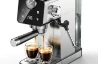 Byeshop 1.1L 20 Bar Compact Espresso Machine with Milk Frother for $84.98