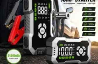 Car Jump Starter with Air Compressor – 64000mAh for $52.99