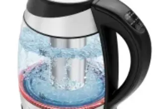 Chefman 1.8L Rapid Boil Glass Kettle with 5 Presets for $27.96