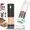 Circle Joy Rechargeable Electric Salt & Pepper Grinder Set with LED Light for $9.99