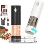 Circle Joy Rechargeable Electric Salt & Pepper Grinder Set with LED Light for $9.99