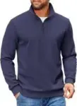 Coofandy Men’s Quarter Zip Pullover Sweater Now $14.99