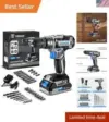 20V Cordless Electric Drill with LED Light – New for $44.63