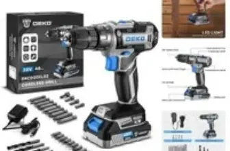 20V Cordless Electric Drill with LED Light – New for $44.63