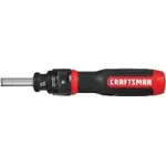 Craftsman Single Ratcheting Ergonomic Screwdriver with 7 Bits – $14.99