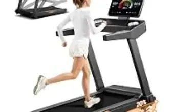 Cursor Fitness Foldable Treadmill – 400lbs Capacity, 20% Incline, $219.99