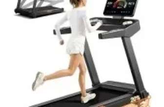 Cursor Fitness Foldable Brushless Treadmill with 20% Incline for $219.99