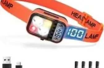 Darkbeam 4-Mode High Lumen USB Rechargeable Dual Light LED Headlamp for $5.39