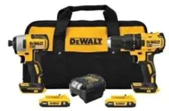 DEWALT DCK277D2 20V MAX Cordless Drill and Impact Driver Kit – $204.49