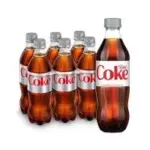 Diet Coke Zero Sugar Soda Bottles (16.9oz, 24-Pack) for $13.93