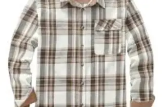 Drazivon Casual Relaxed Fit Long Sleeve Cotton Flannel Shirt for $12.99