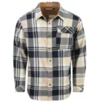 Drazivon Relaxed Fit Long Sleeve Cotton Flannel Shirt for $12.99