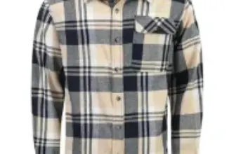 Drazivon Relaxed Fit Long Sleeve Cotton Flannel Shirt for $12.99