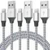 Durable 6FT iPhone Charger Cord 3-Pack for $3.25