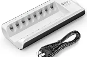 EBL 8-Bay Smart Battery Charger for AA/AAA Batteries – $12.99