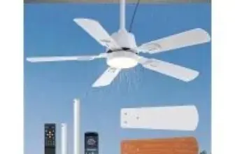 Edishine 42″ Waterproof Outdoor Ceiling Fan with Light for $44.99