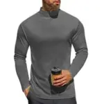 Ekouaer Men’s Long Sleeve Mock Turtle Neck Thermal Shirt for $7.99